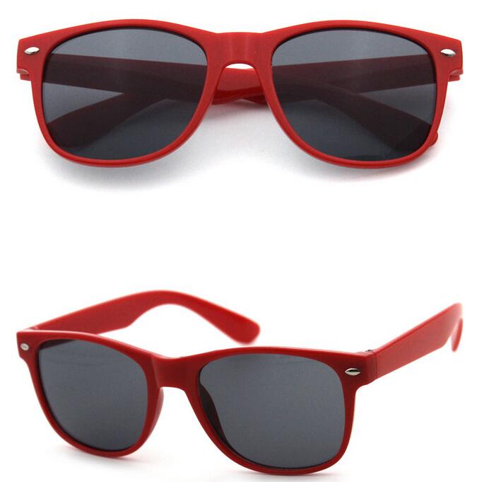 Red wayfarer sunglasses