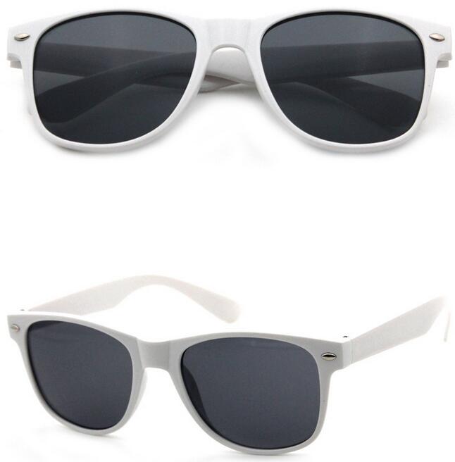 White wayfarer sunglasses