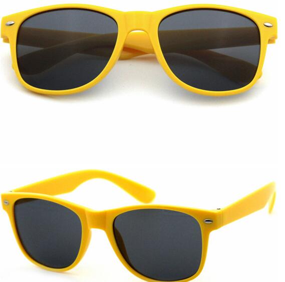 Yellow wayfarer sunglasses